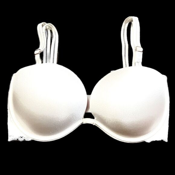 Victoria’s Secret Pink Date Plunge Push up Padded Multi-way bra Off White 32DD - Picture 7 of 7